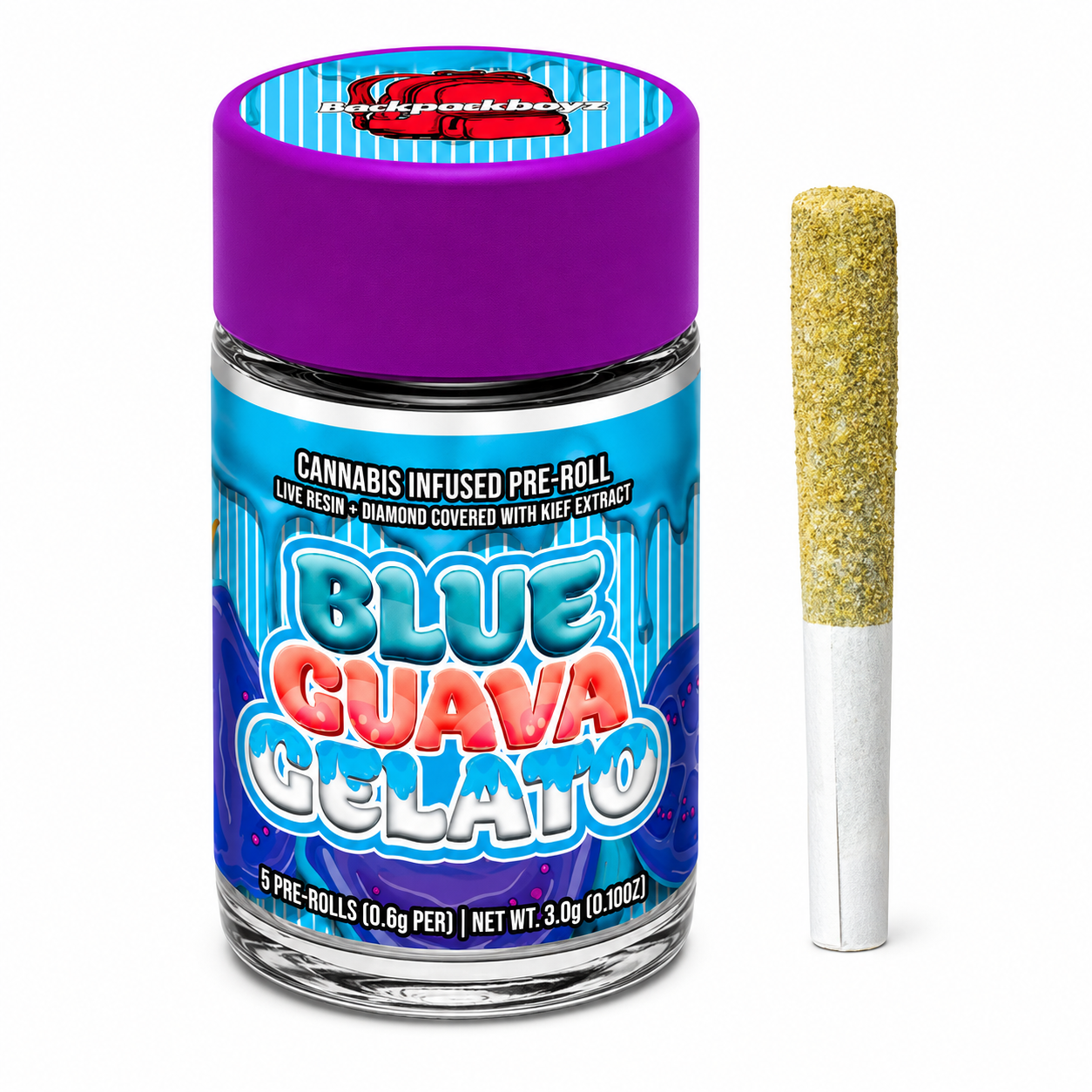 BackPackBoyz Pre Rolls 5 pack + Live Resin + Diamonds + Kief Extrac