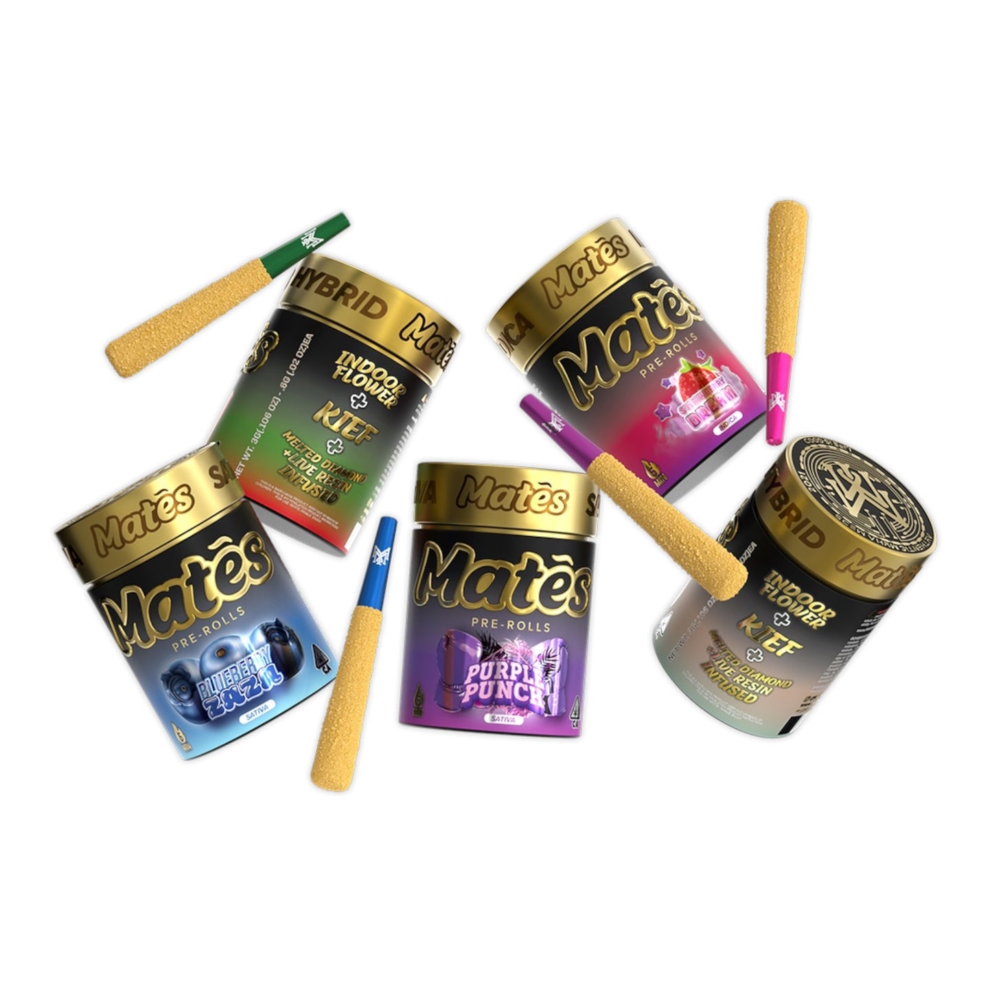 Muha Meds Mates 5 pack Pre Rolls