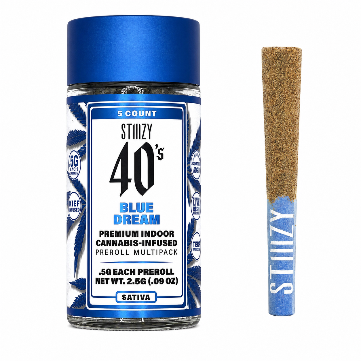 Stiiizy 40´s Infused Pre Rolls - 5 Pack