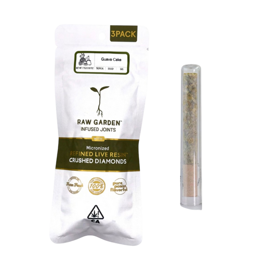 Raw Garden Joints 3 Pack - Refined Live Resin + Crushed Diamonds