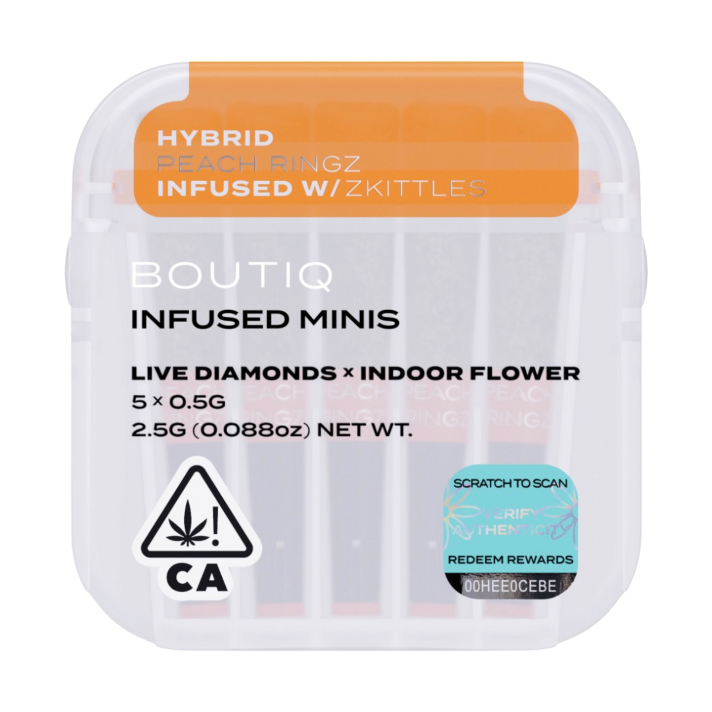 Boutiq Mini Pre Rolls 5 Pack- Live Diamonds Infused